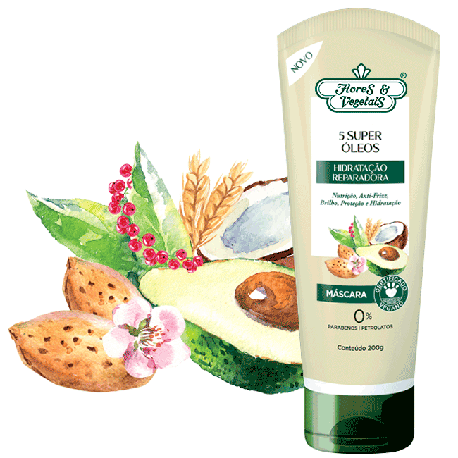 receita caseira máscara nutrição capilar