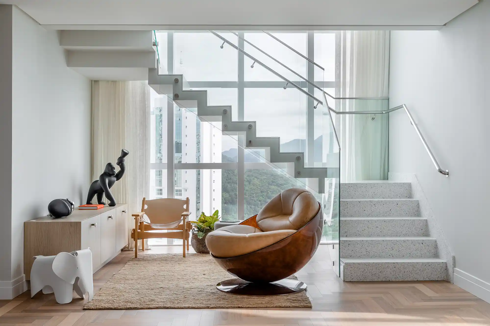 ideias criativas decoração hall de escada