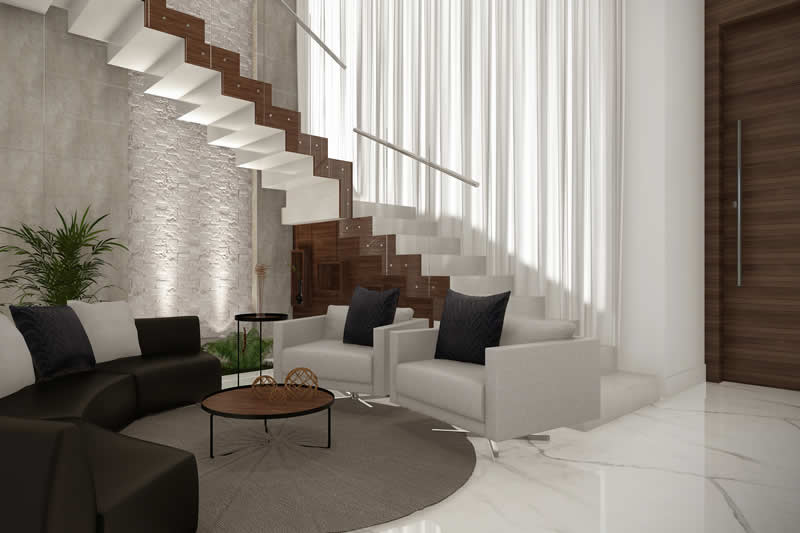 hall de escada decoração