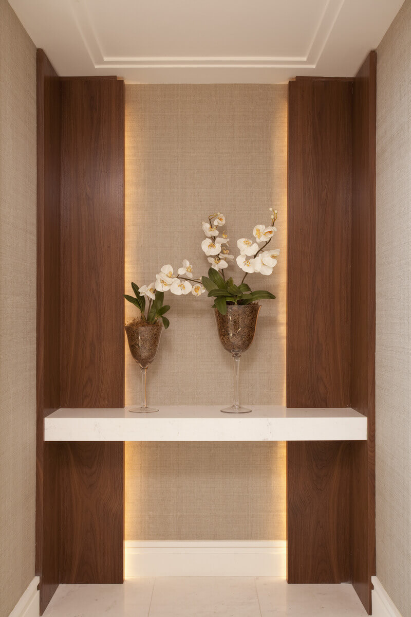 ideias de decoração hall elevador pequeno