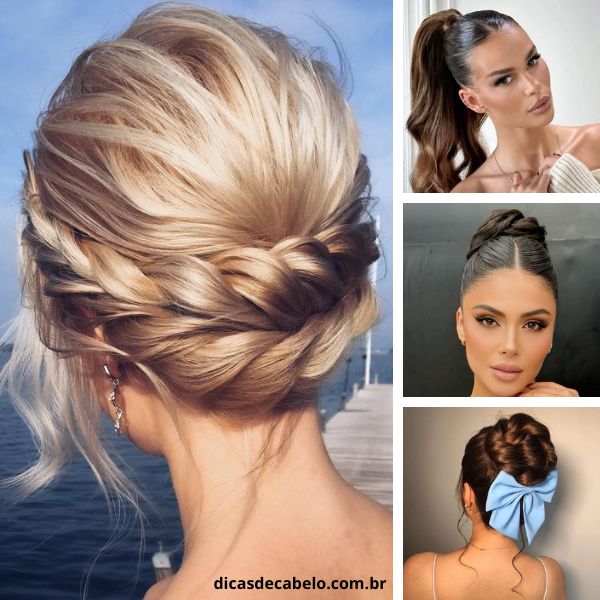 penteados para cabelo sujo