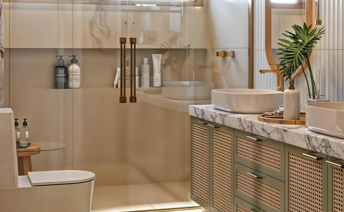 cores para banheiro elegante 2025