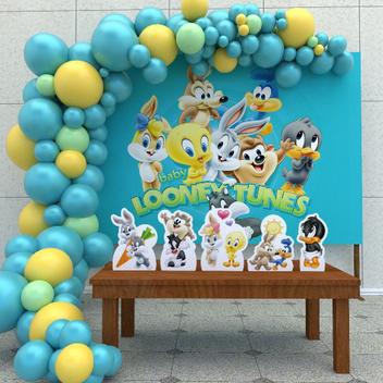 ideias de decoração baby looney tunes para primeiro aniversário