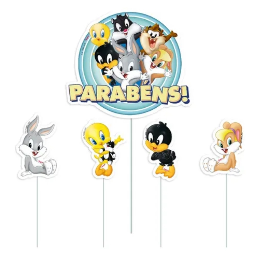ideias criativas decoração baby looney tunes primeiro aniversário
