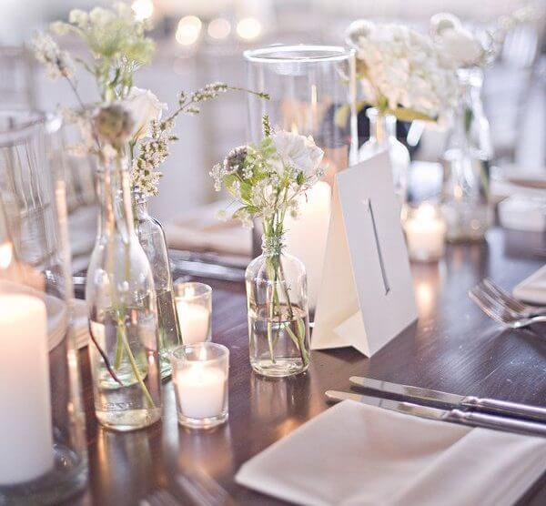 decoração de casamento ao ar livre simples