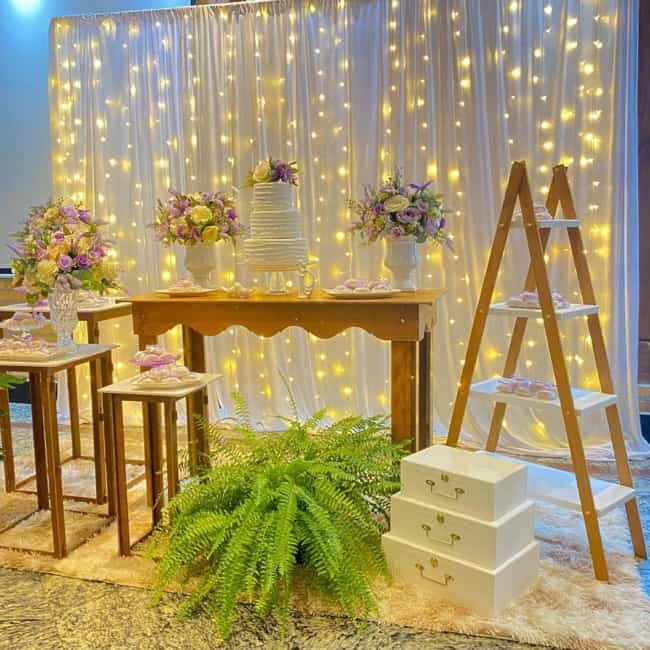 decoração de casamento ao ar livre simples