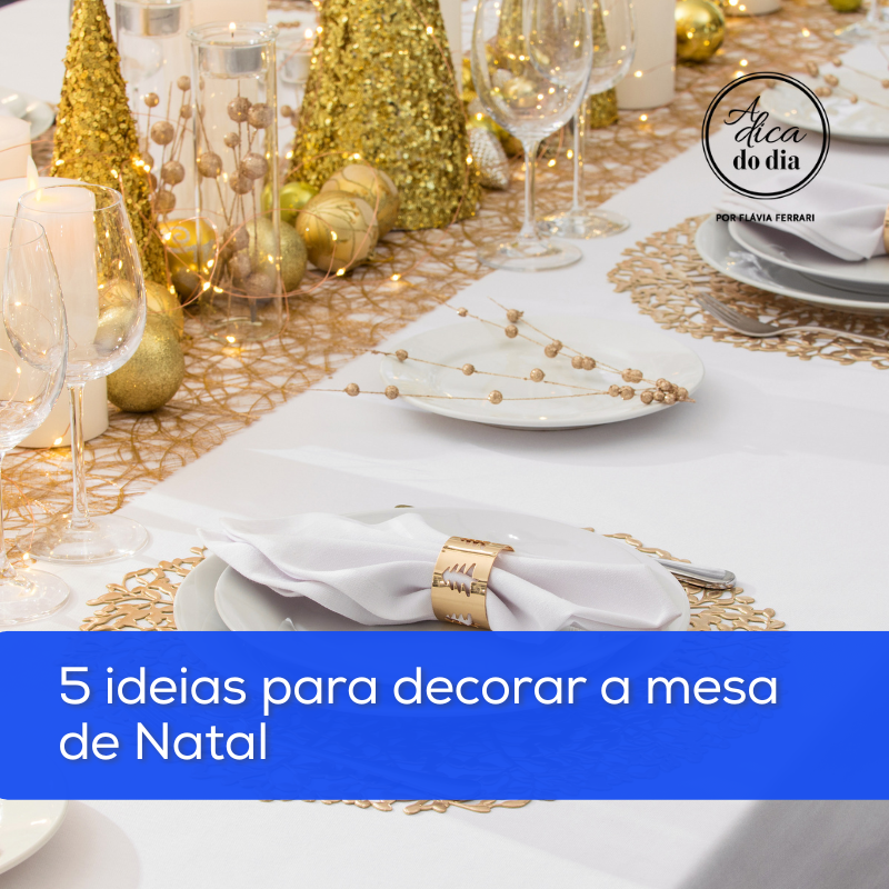 diy decoração mesa de natal