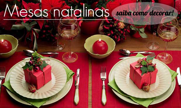mesa de natal elegante