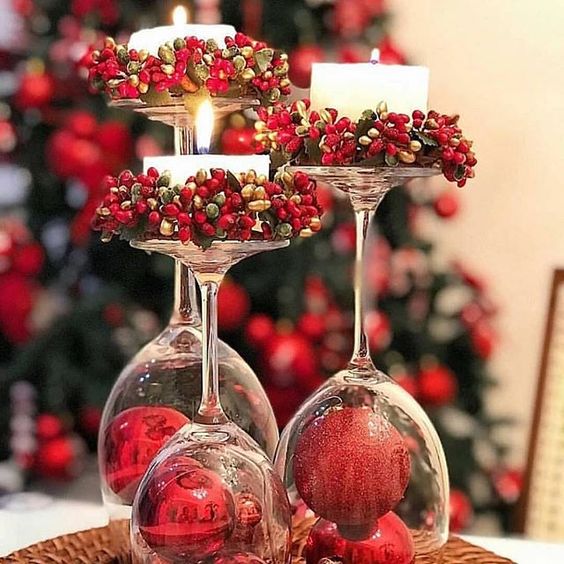 mesa de natal minimalista
