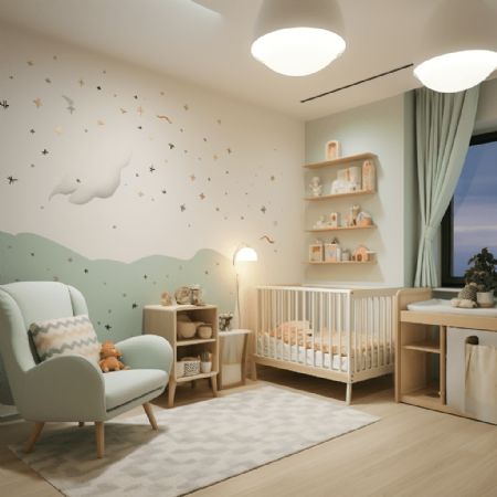 como economizar na decoração quarto bebe masculino