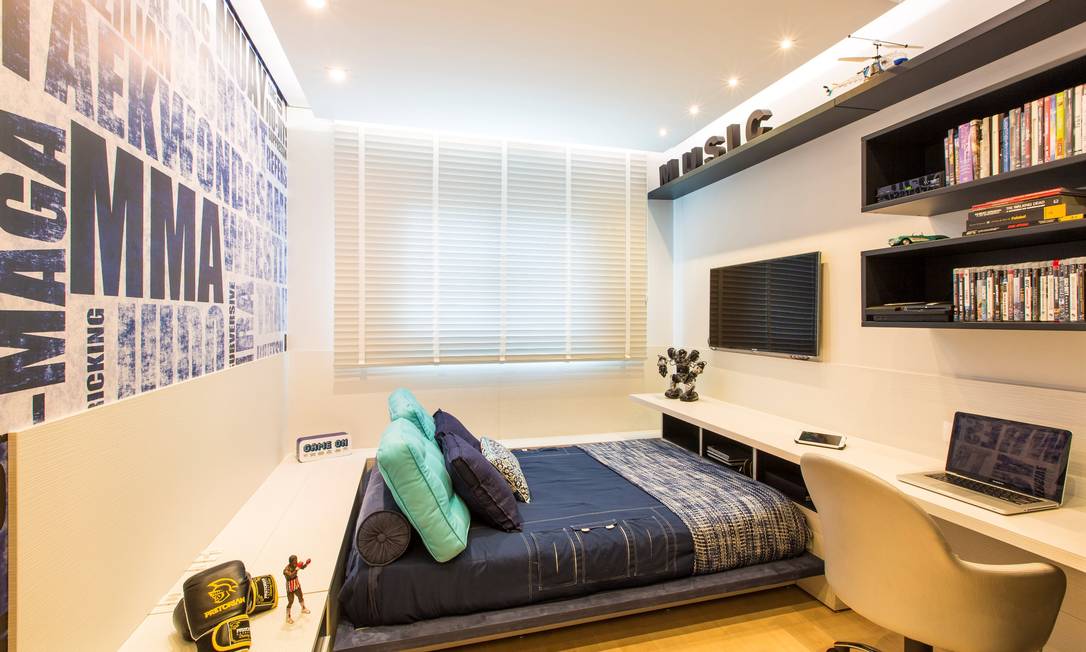 tendências decoração quarto juvenil minimalista