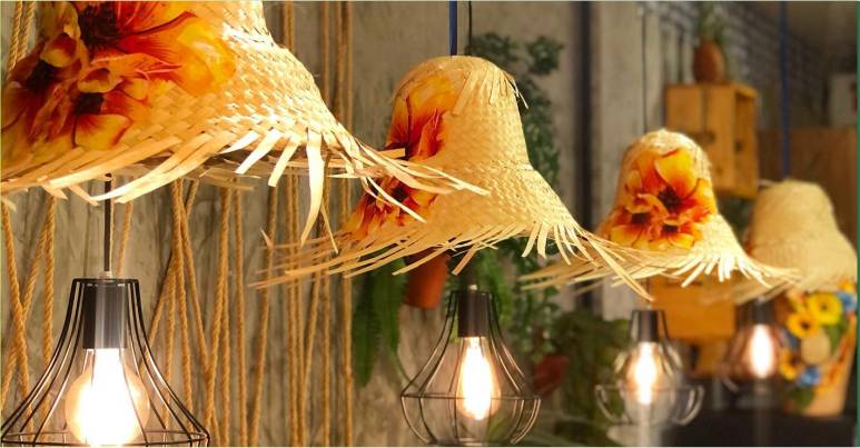 decoração mesa principal festa junina