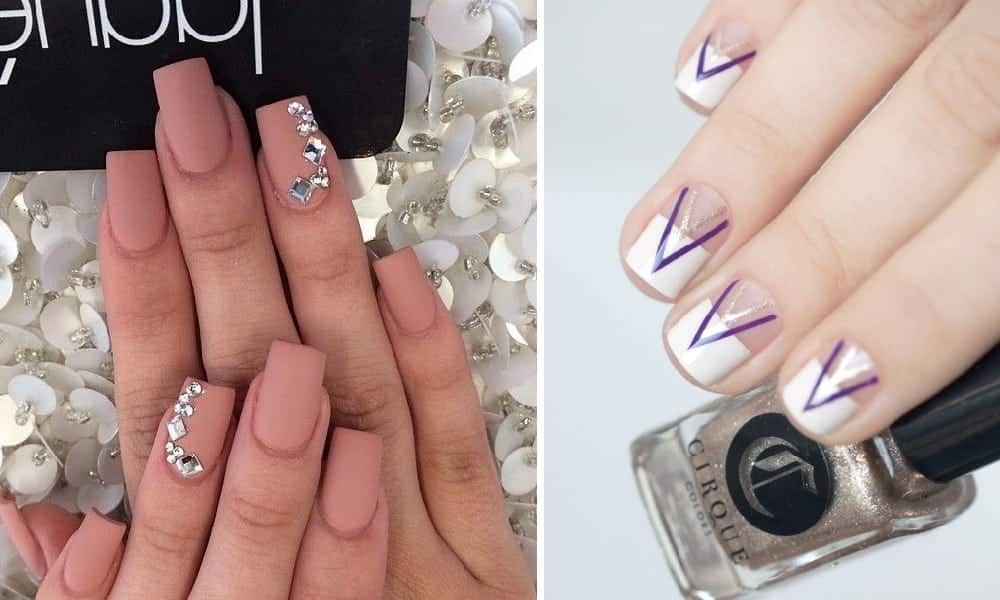 Unhas decoradas com flores