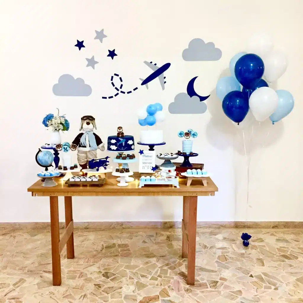 ideias de decoração chá de bebê masculino simples e baratas