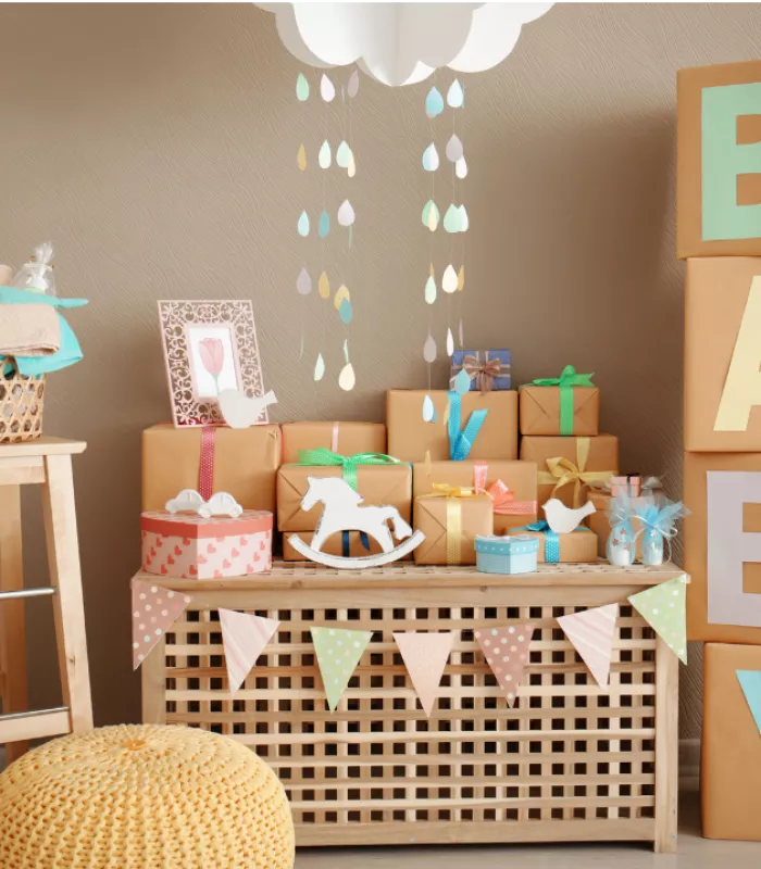 erros comuns decoração chá de fraldas