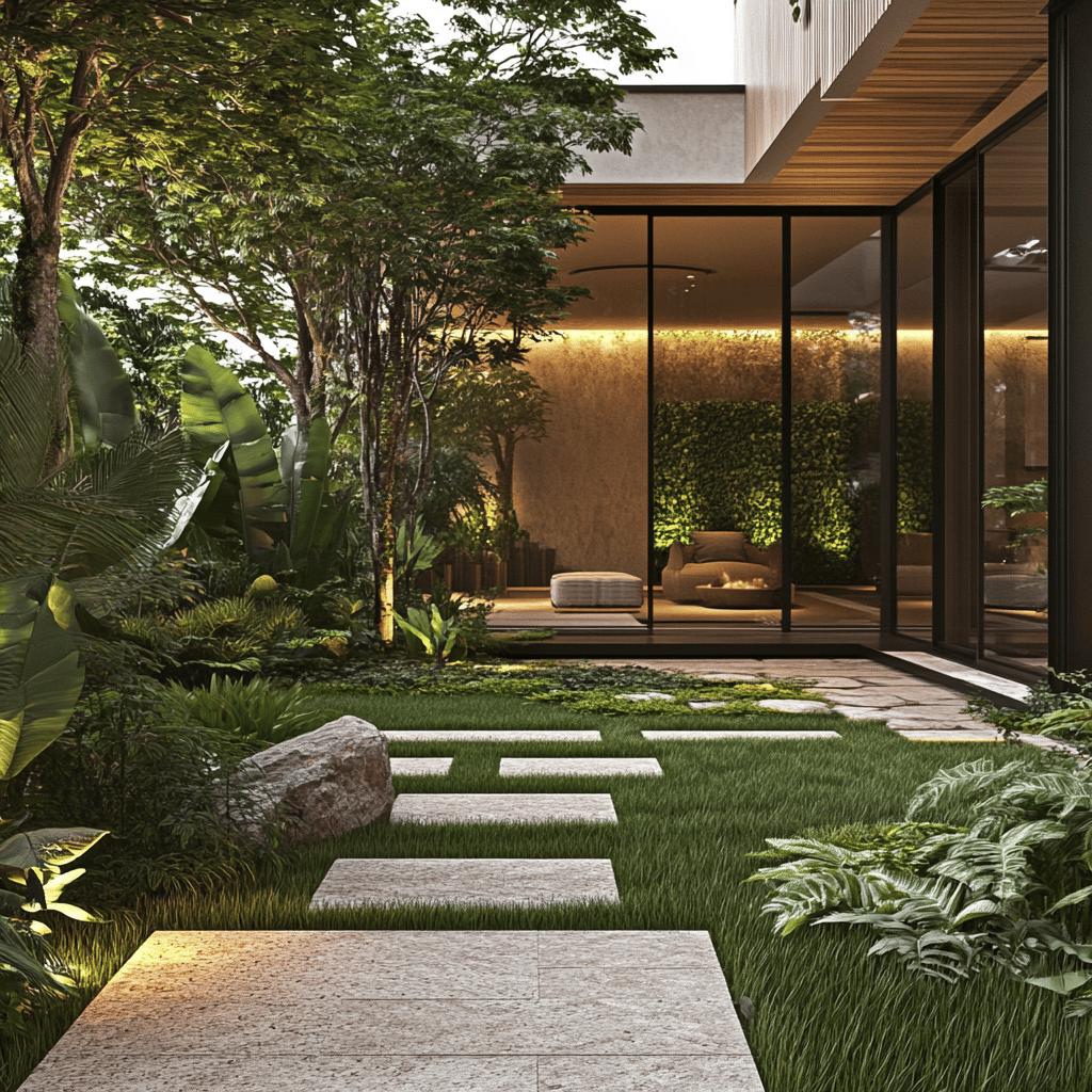 quintal pequeno com área gourmet