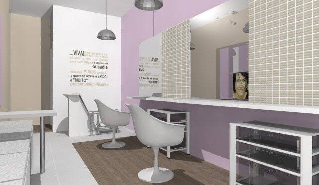 decoração salão de beleza minimalista vs industrial