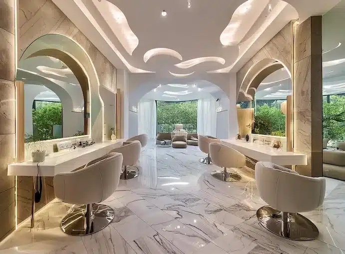 ideias de decoração salão de beleza pequeno e barato