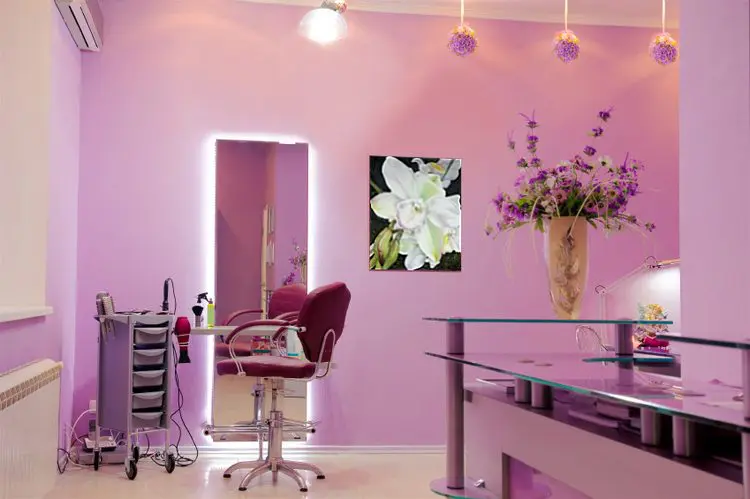 iluminação LED para salão de beleza