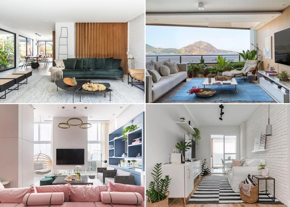 sala de estar pequena versus ampla qual decorar