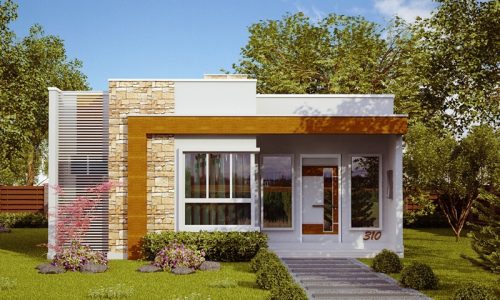 Ideias de frentes de casas modernas com platibanda