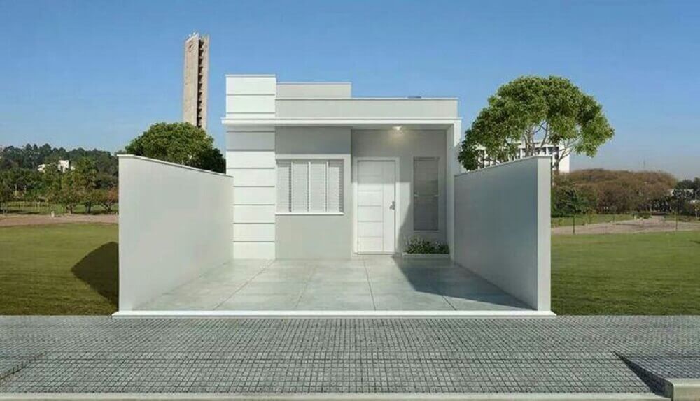 Ideias de frentes de casas pequenas e modernas