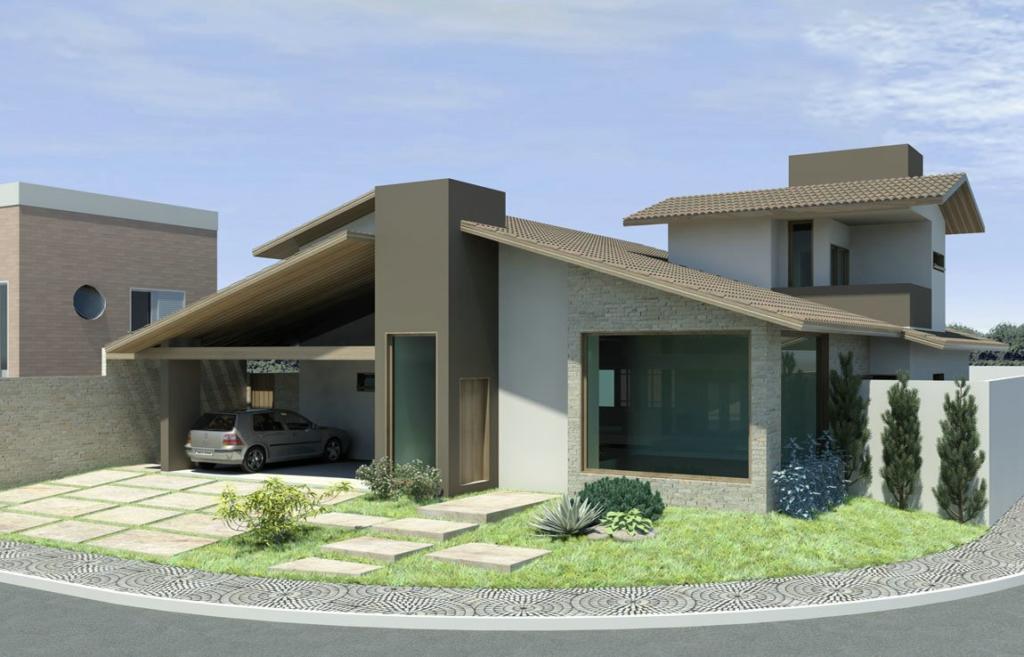 Ideias de frentes de casas pequenas e modernas