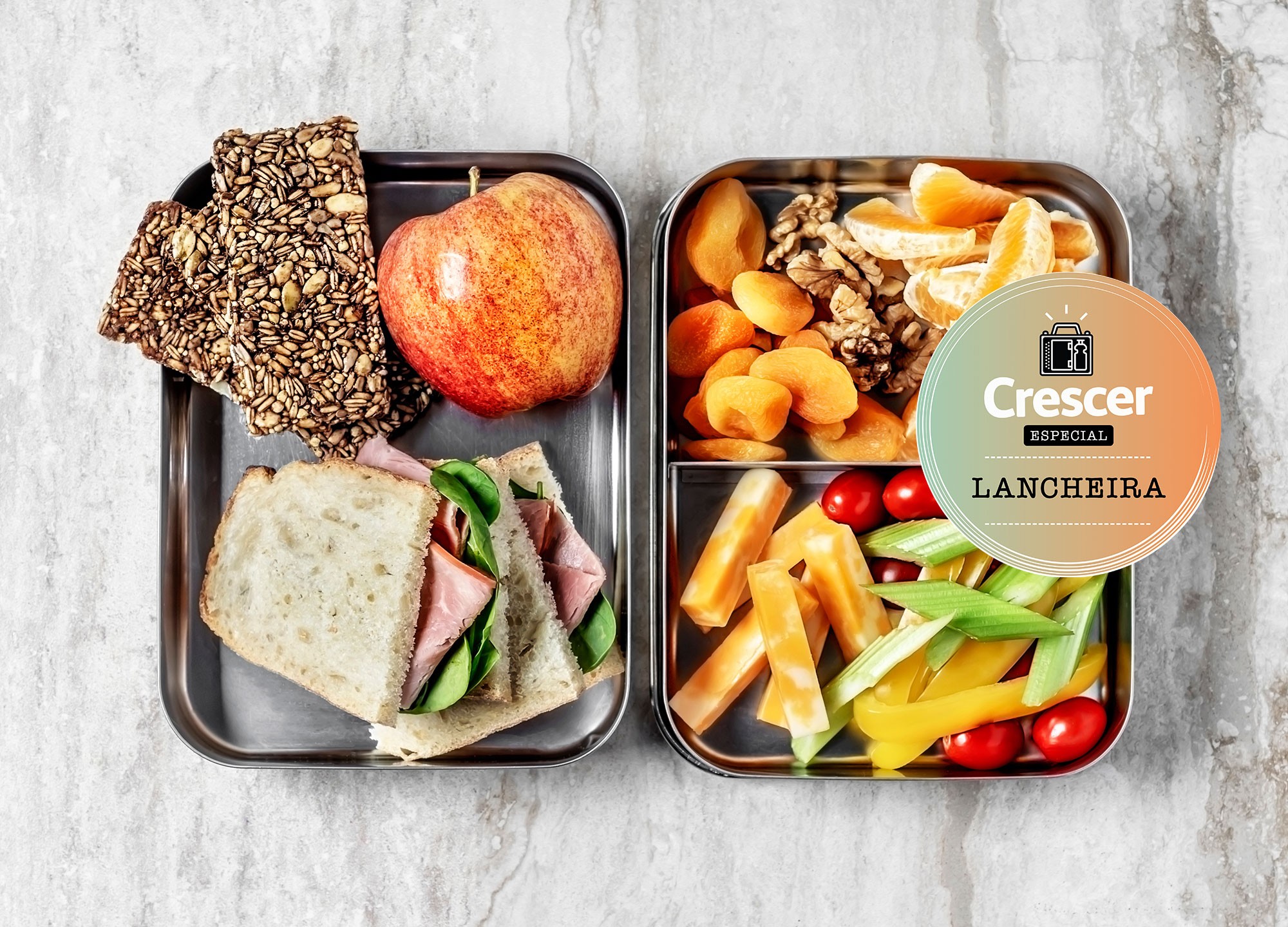 Cardápio semanal de lanches escolares saudáveis