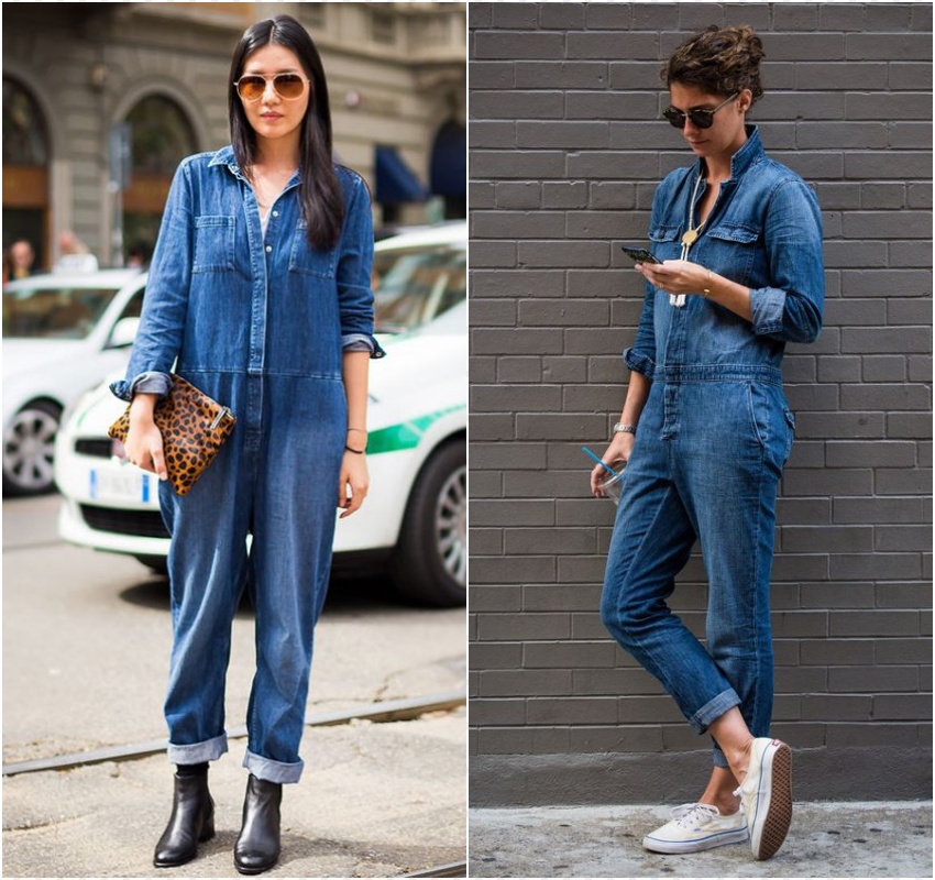 macacão jeans jardineira ou utilitário qual escolher