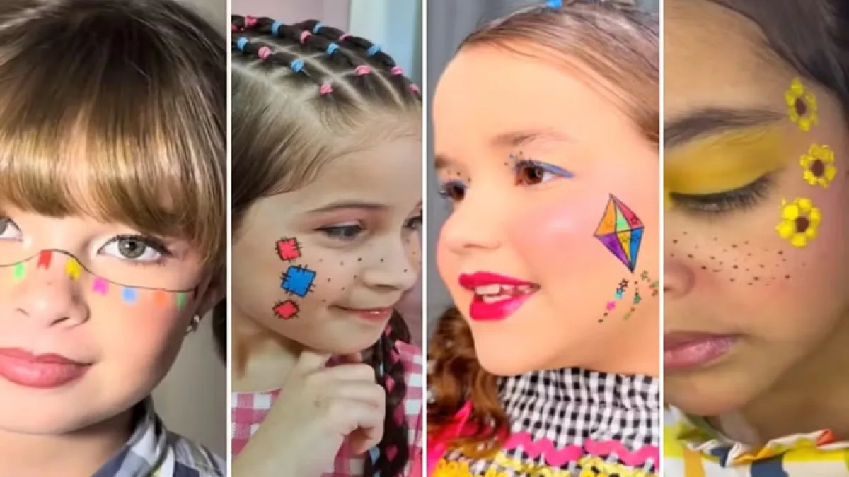 maquiagem de espantalho para festa junina infantil