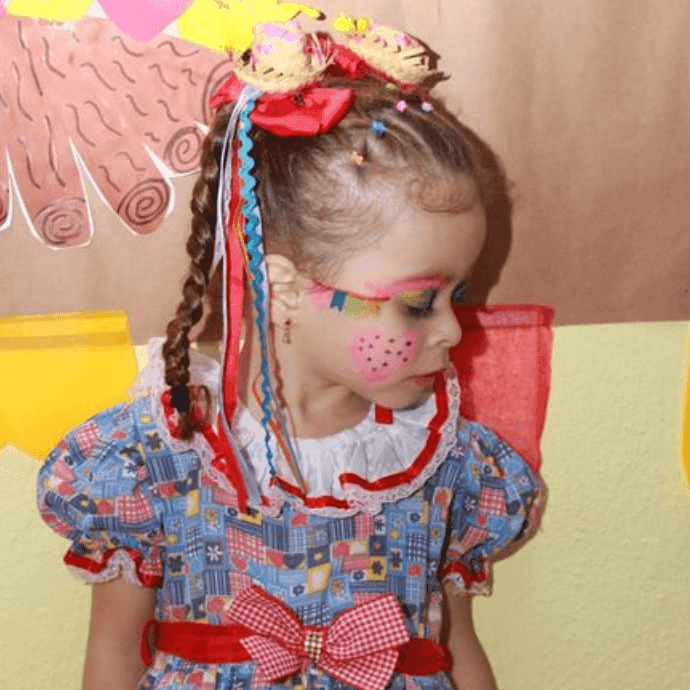 tutorial maquiagem festa junina infantil