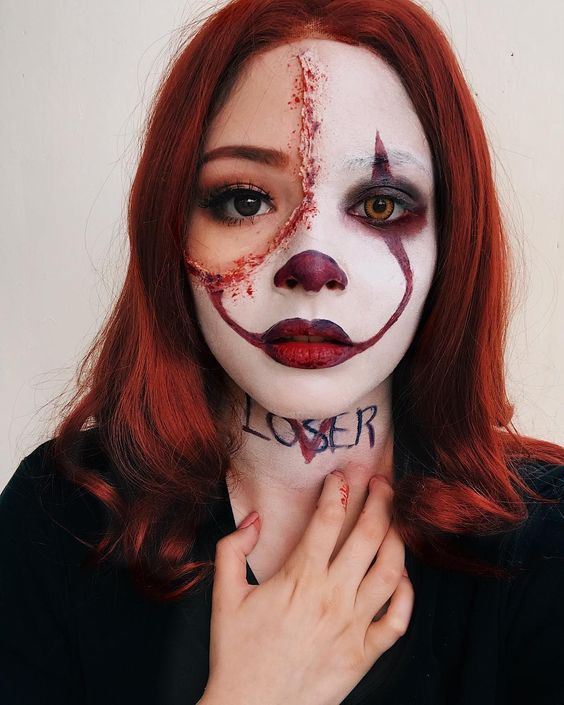 maquiagem de halloween gótica