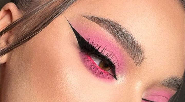 ideias de maquiagem rosa