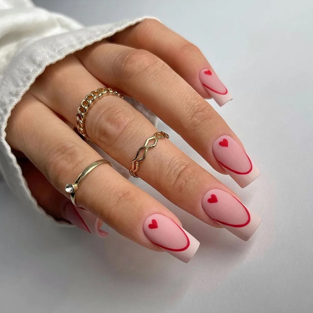unhas postiças amendoadas