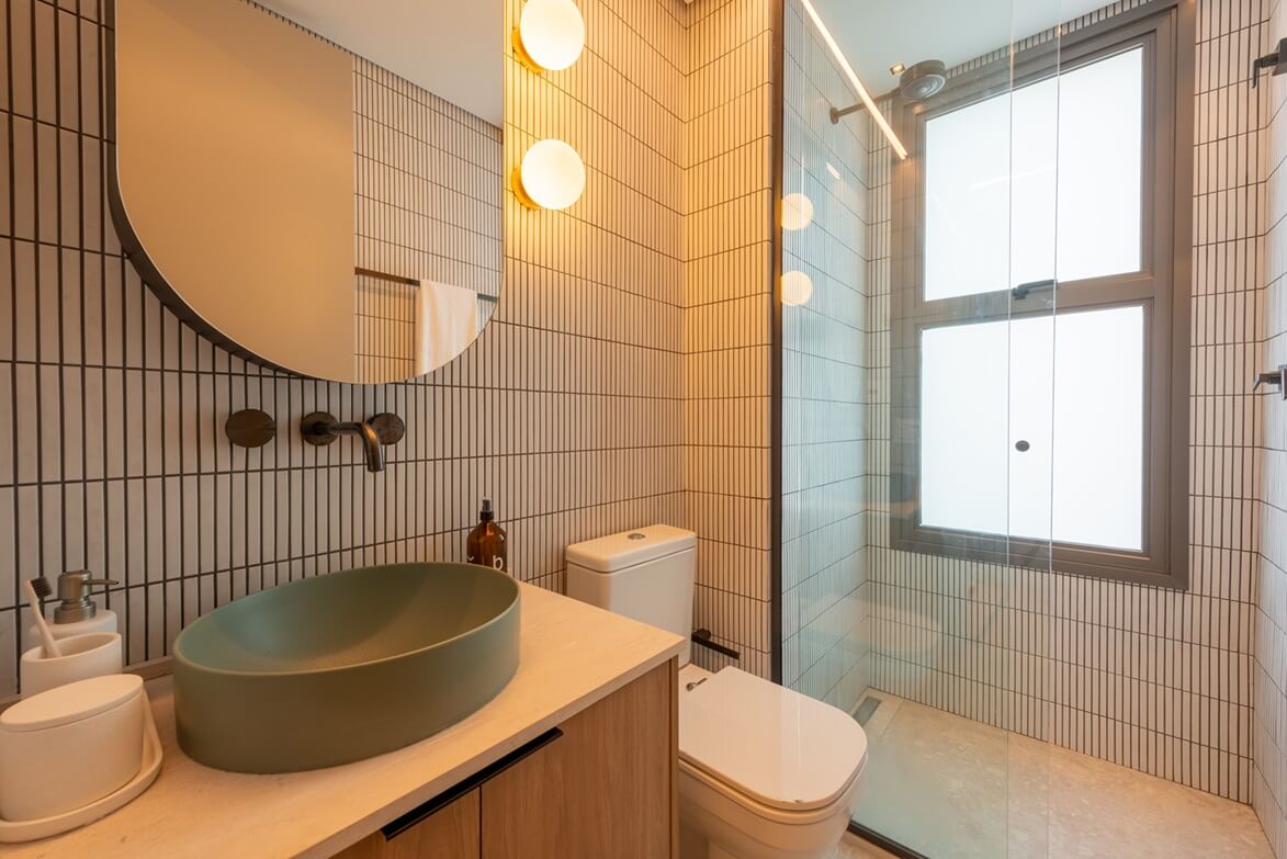 como decorar banheiro pequeno com box de canto