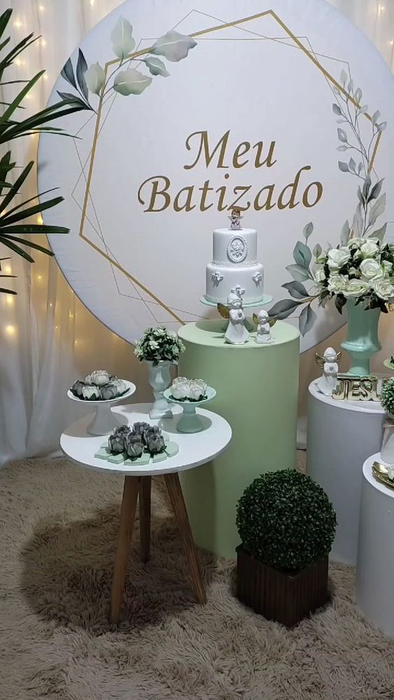 erros comuns decoração batizado simples feminino