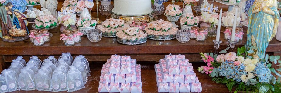 quanto custa decoração batizado simples feminino