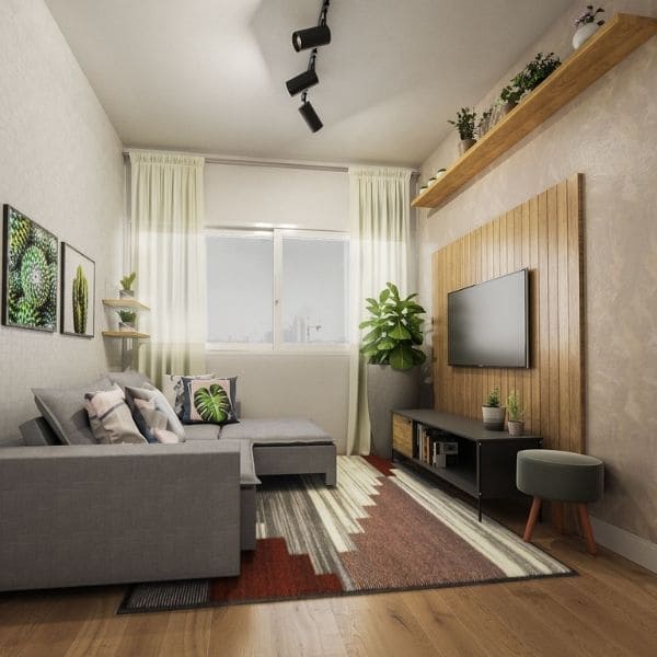como decorar sala de estar com pouco dinheiro