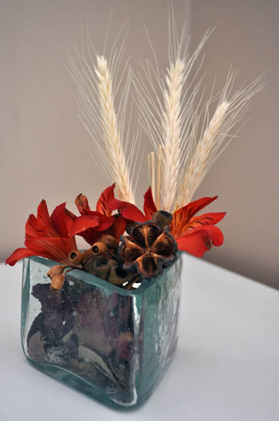 ideias criativas decoração trigo artificial ambientes