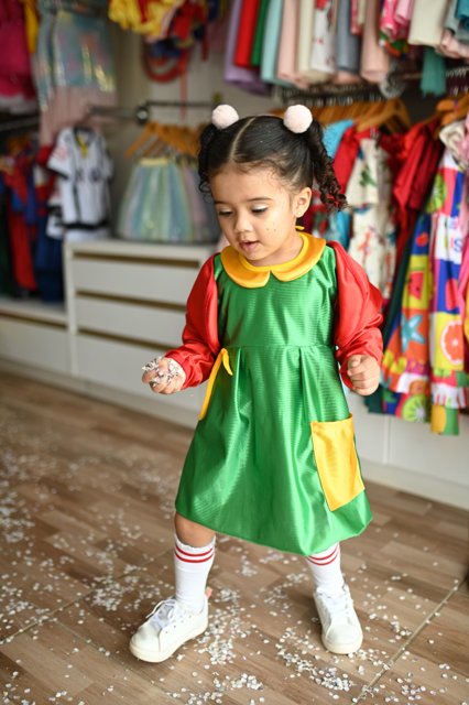 ideias fantasia chiquinha bebê para mesversário