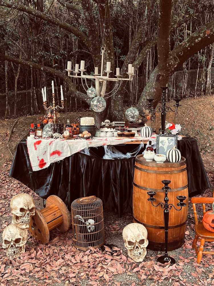 decoração halloween barata