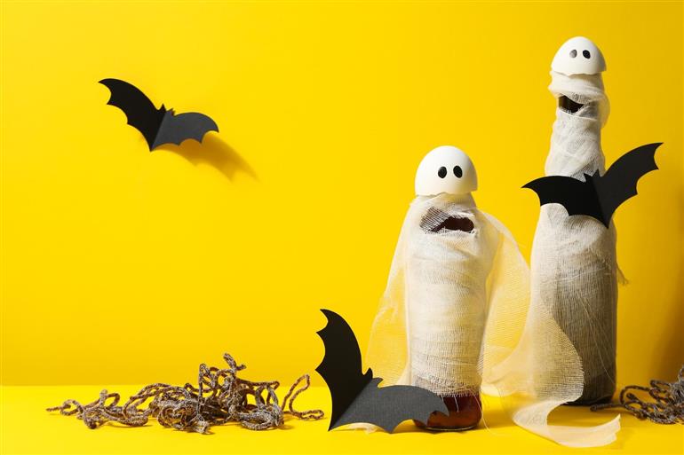 decoração halloween mesa