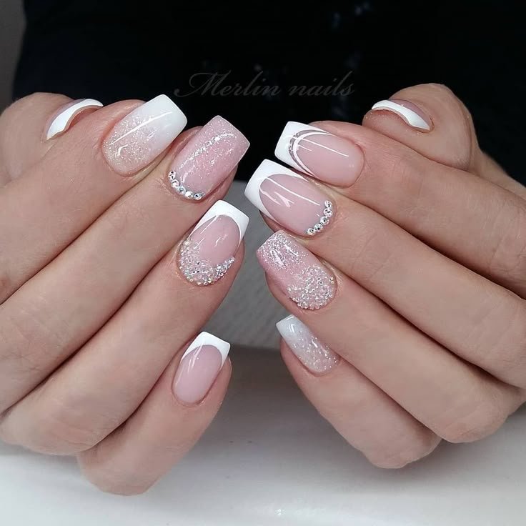 unhas com strass ano novo
