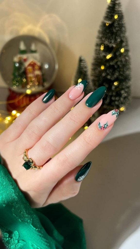 unhas cromadas natal