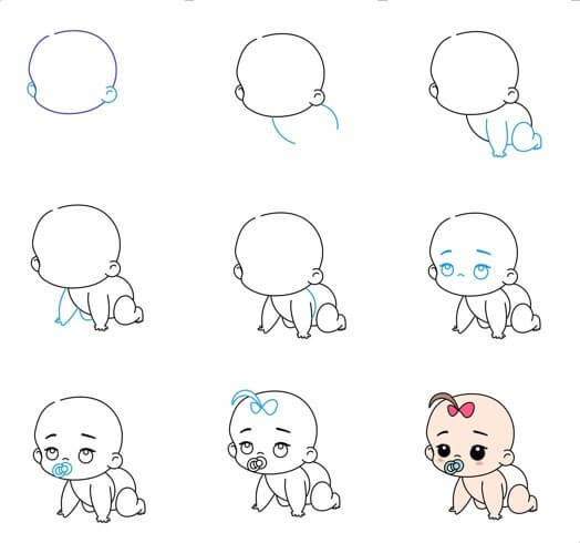 imagem de bebe desenho