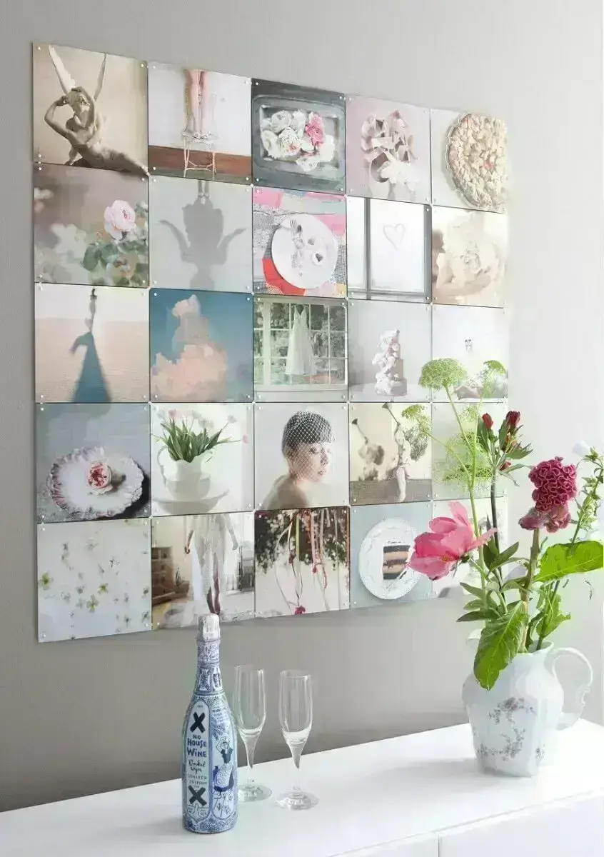 como usar fotos de família em quadros decorativos