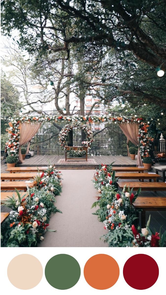 decoração de casamento para cerimônia ao ar livre