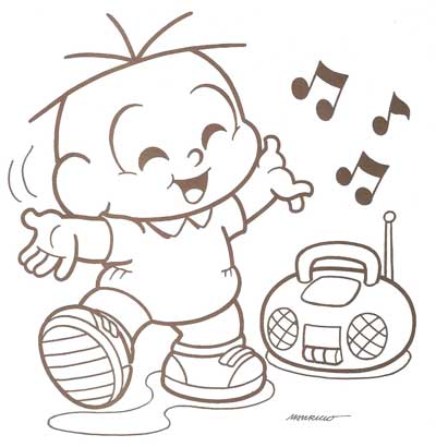 imagens da turma da monica bebe para colorir