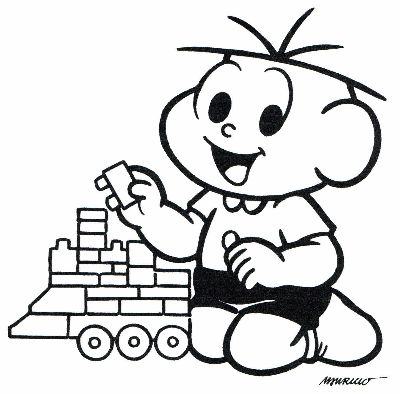 Desenhos da Turma da Mônica Baby por Personagem: Mônica, Cebolinha, Magali e Cascão