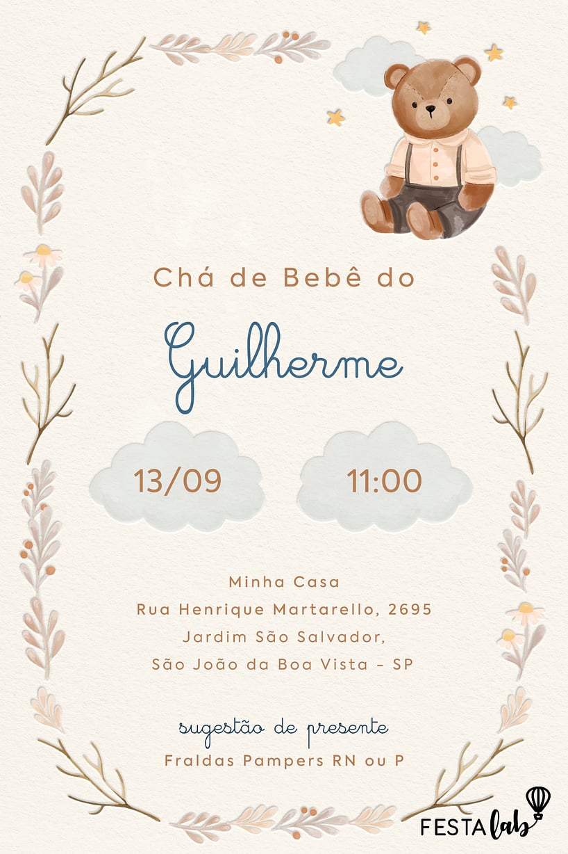 Frases Criativas para Convites de Chá de Bebê